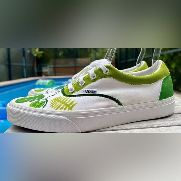 VANS PALM LEAF PRINT WOMENS 10~NEW* - Picture 2 of 10
